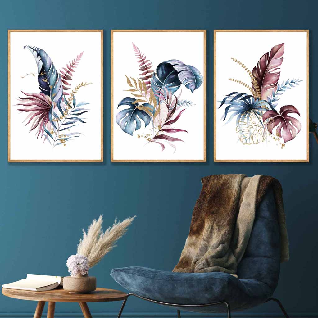 Botanisches Wandkunstset für moderne Räume 2