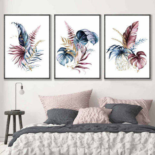 Botanisches Wandkunstset für moderne Räume 4