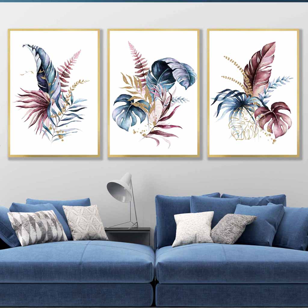 Botanisches Wandkunstset für moderne Räume 5
