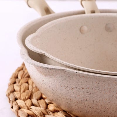 Bratpfanne für Alle Herdarten mit Marmorbeschichtung - Vielseitige Pfanne für Einfaches Kochen 4