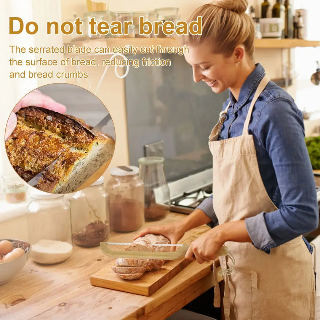 Brotmesser mit Wellenschliff für müheloses Schneiden 2