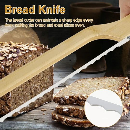 Brotmesser mit Wellenschliff für müheloses Schneiden 4