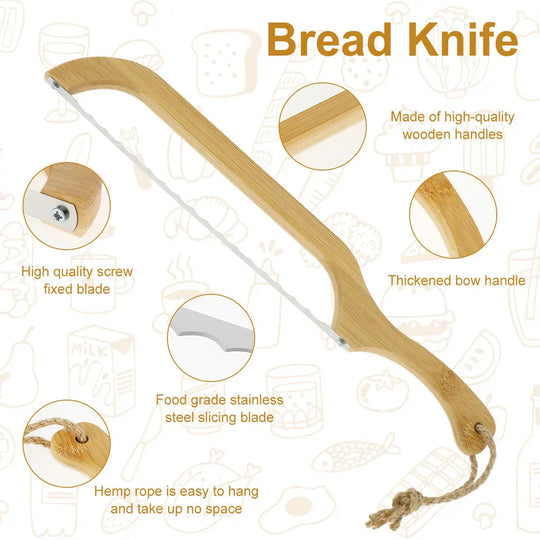 Brotmesser mit Wellenschliff für müheloses Schneiden 6