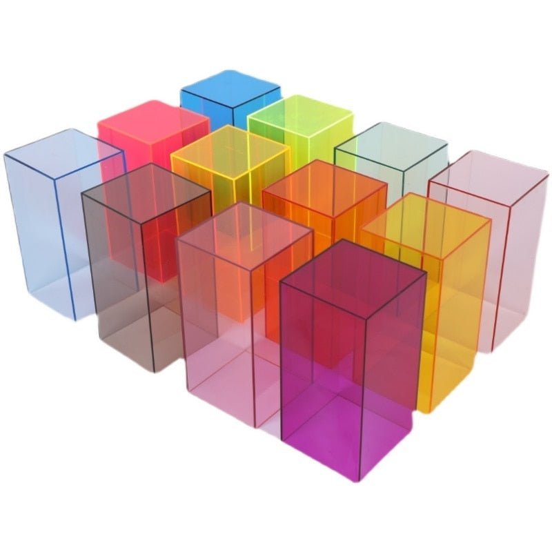 Bunte Acryl Aufbewahrungsbox für Sammlerstücke 3