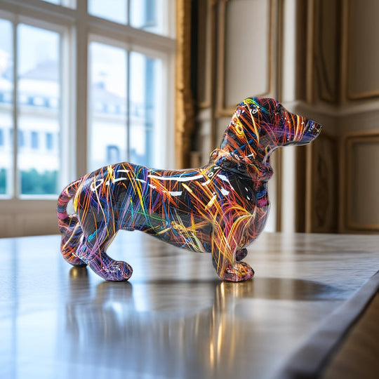 Bunte Dackelfigur für verspielte Wohndekoration 6