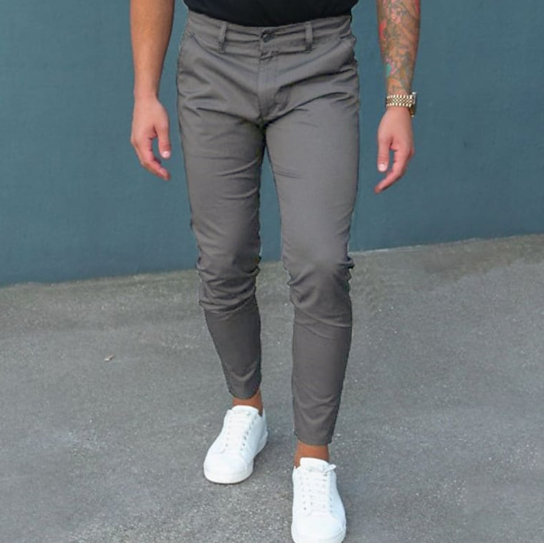 Herren Chino Hose Modernes Design Hochwertiger Stoff-3