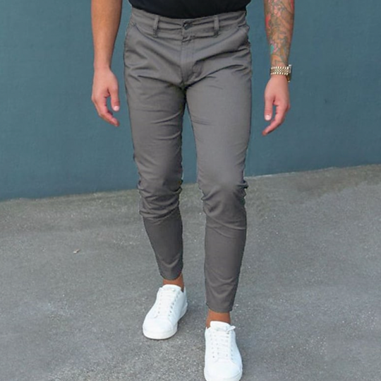 Herren Chino Hose Modernes Design Hochwertiger Stoff-3