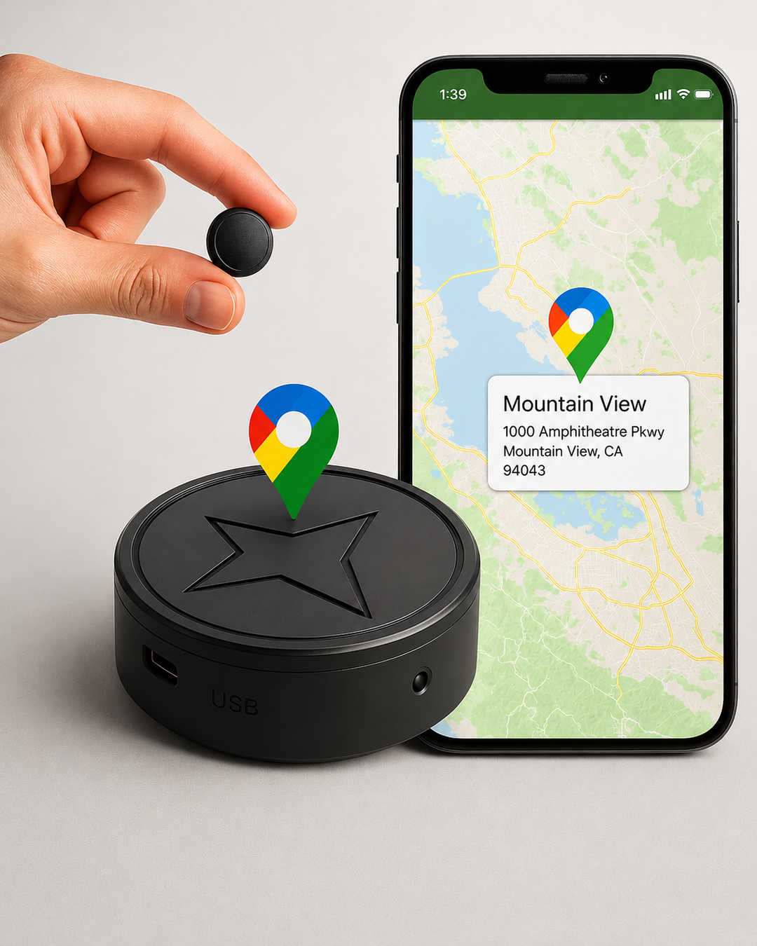 GPS-Tracker für Fahrzeuge und Gepäck mit Magnetbefestigung