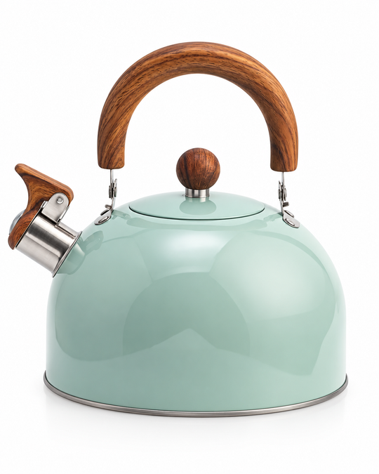 Flötenkessel für Induktion 3L Klassisches Design mit Hitzebeständigem Griff