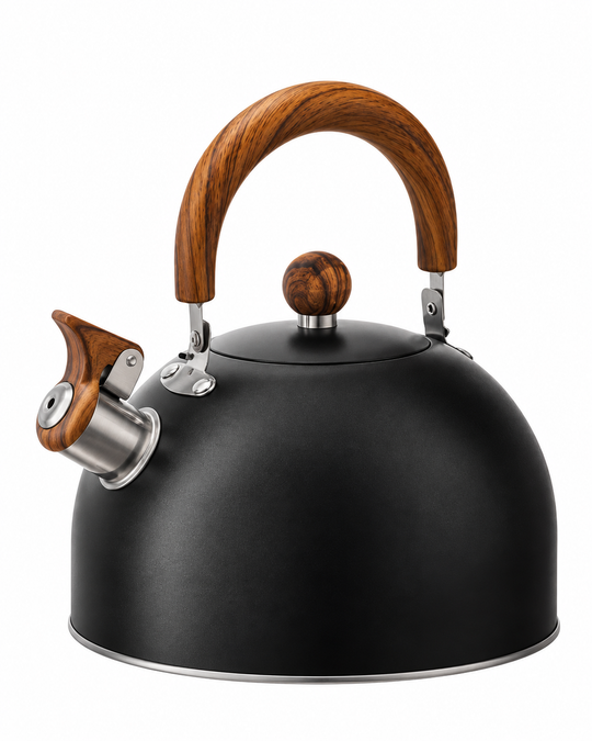 Flötenkessel für Induktion 3L Klassisches Design mit Hitzebeständigem Griff