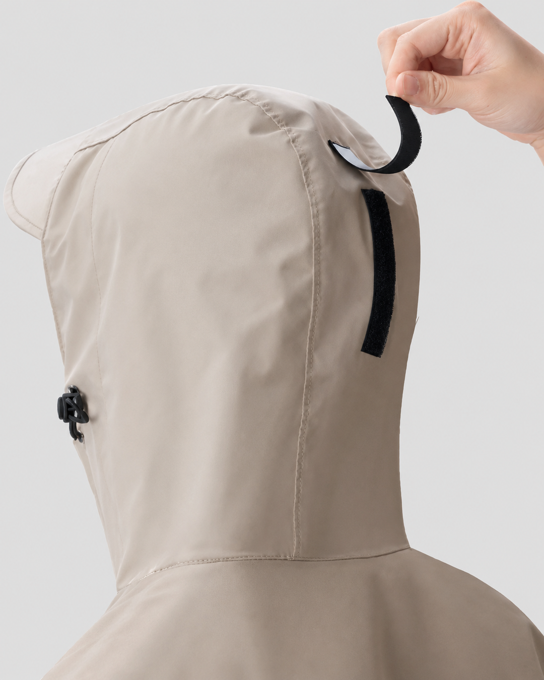 Unisex Regenmantel Lang Oxford Gewebe Wasserdicht mit Kapuze