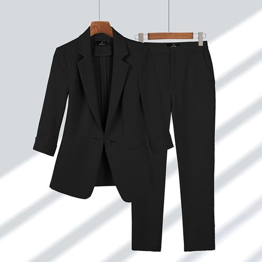 Variant image for Damenanzug Blazer Set mit Maßgeschneiderter Hose aus Hochwertigen Stoffen-9