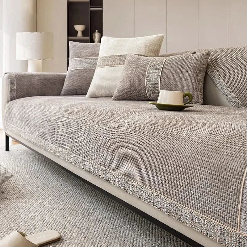 Couchabdeckung für Sofa mit rutschfester Unterseite 1