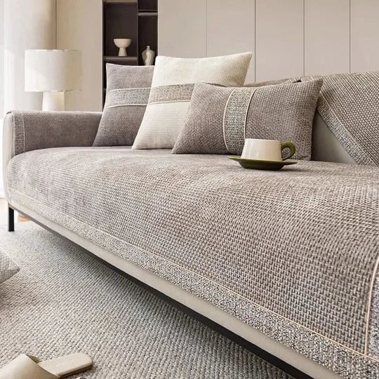 Couchabdeckung für Sofa mit rutschfester Unterseite 1