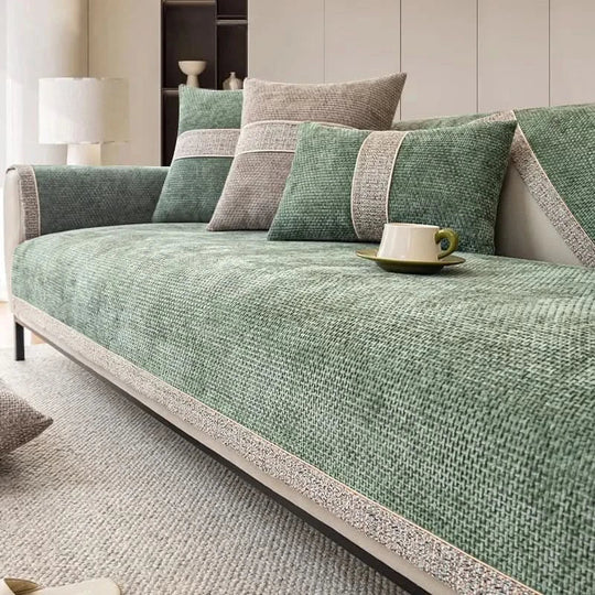Couchabdeckung für Sofa mit rutschfester Unterseite 4