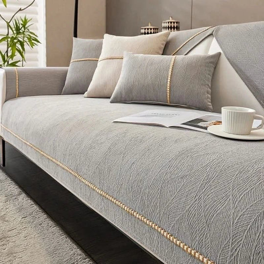 Couchabdeckung für Sofa mit rutschfester Unterseite 9