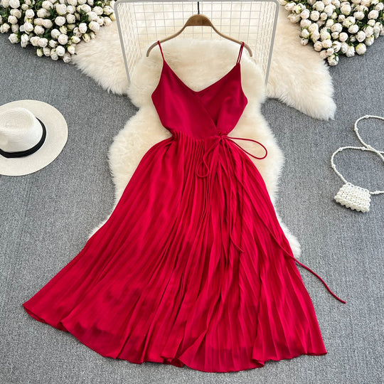 Damen A-Linien-Sonnenkleid