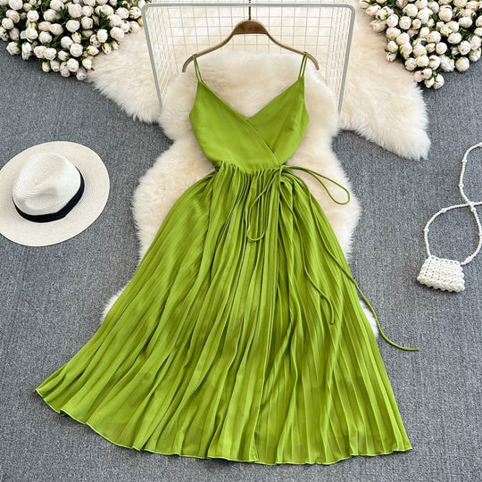 Damen A-Linien-Sonnenkleid