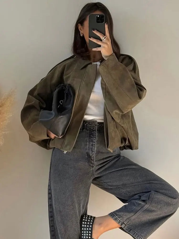 Damen-Bomberjacke im lässigen, trendigen Stil 3