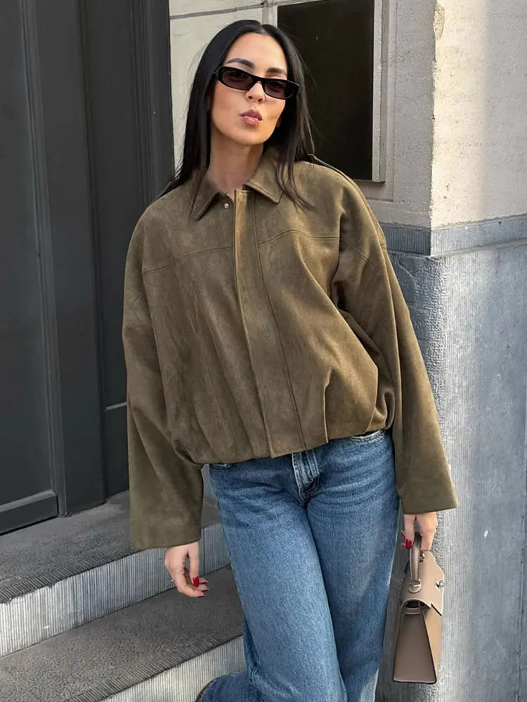 Damen-Bomberjacke im lässigen, trendigen Stil 4