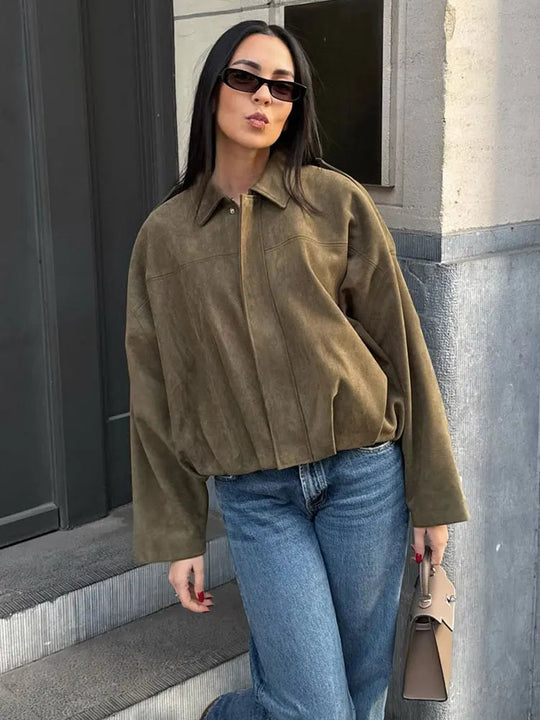 Damen-Bomberjacke im lässigen, trendigen Stil 4