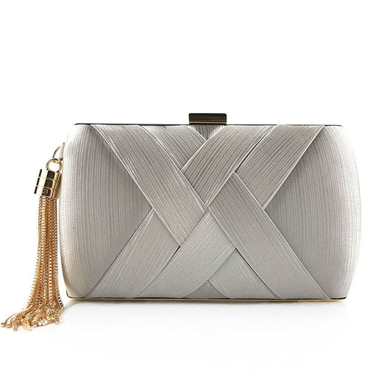 Damen Abend-Clutch mit Quasten 10