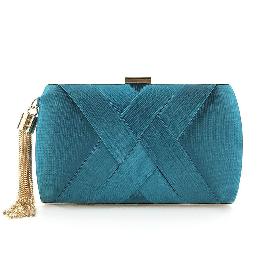 Damen Abend-Clutch mit Quasten 11