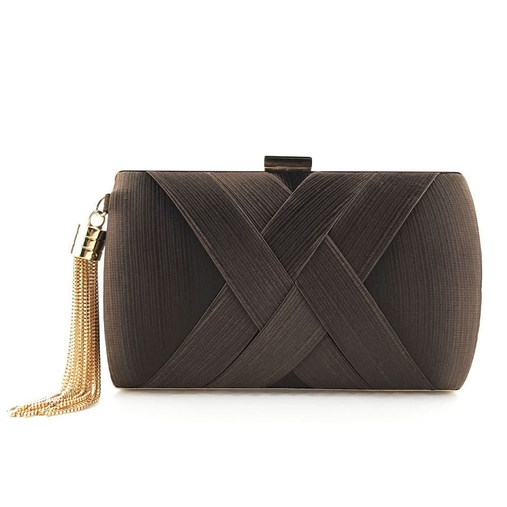 Damen Abend-Clutch mit Quasten 2