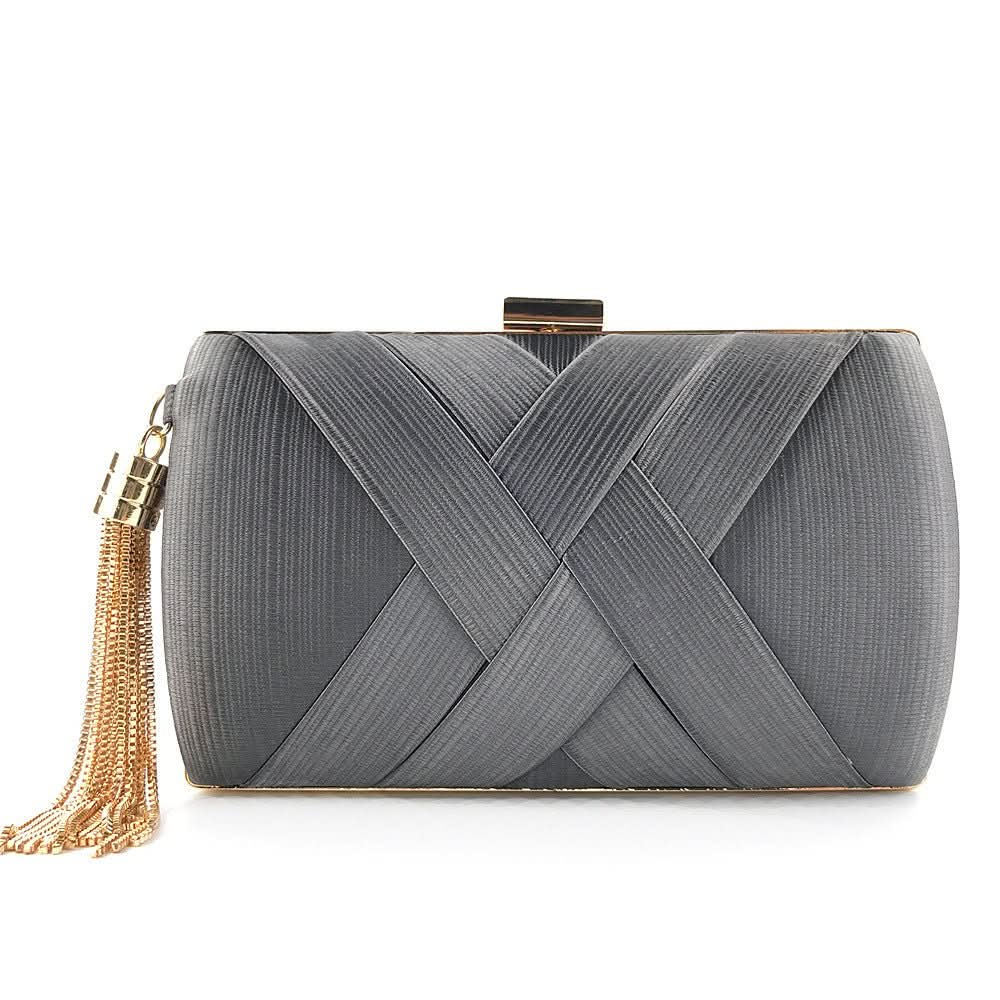 Damen Abend-Clutch mit Quasten 5