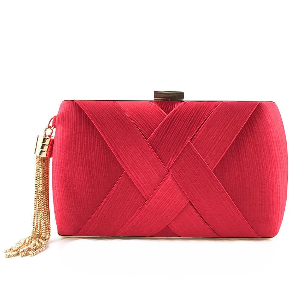 Damen Abend-Clutch mit Quasten 7
