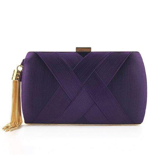 Damen Abend-Clutch mit Quasten 8