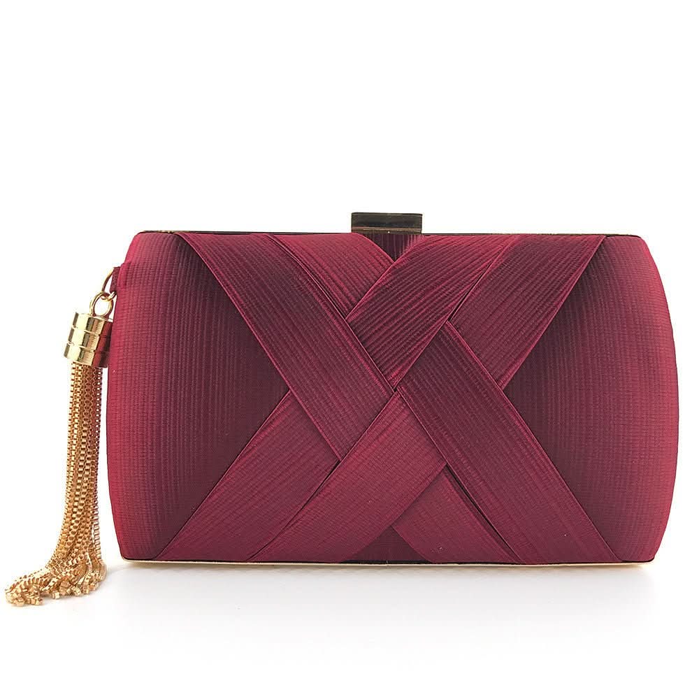 Damen Abend-Clutch mit Quasten 9