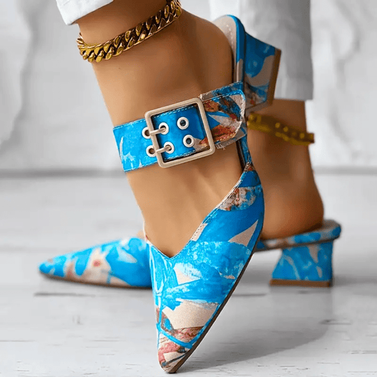 Damen Absatzschuhe Komfort Leder Stilvoll 5