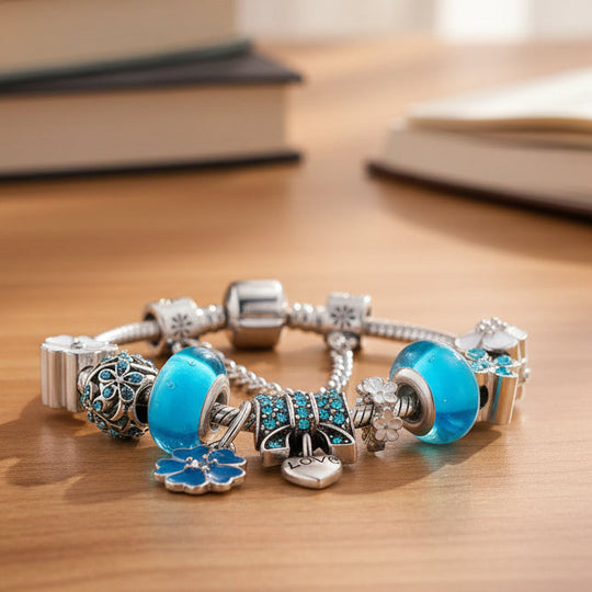 Damen Armband Charm Blumendesign 0