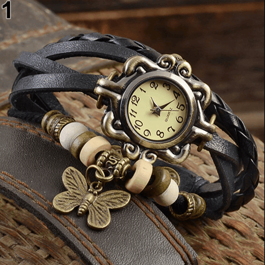 Damen Armbanduhr Vintage Stil mit Charmanten Design und Quarzwerk 4