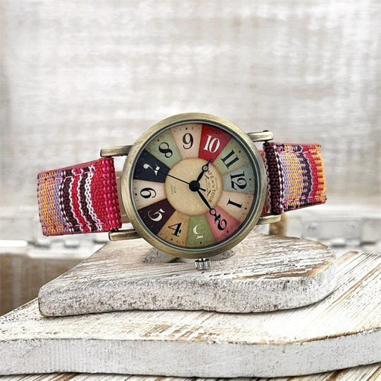 Damen Armbanduhr mit geflochtenem Design 4