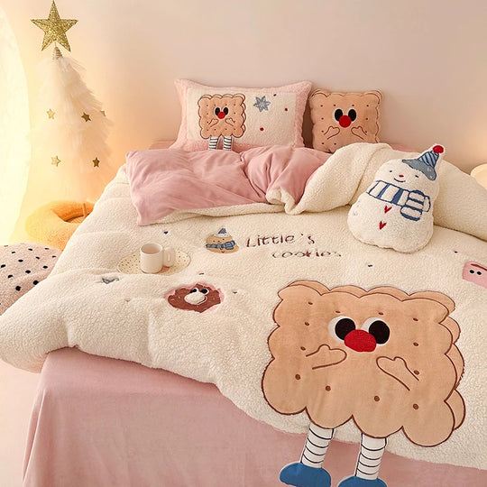 Damen Bettwäsche-Set Gemustert 135x200 Kuscheliges Design für Behagliche Nächte 6