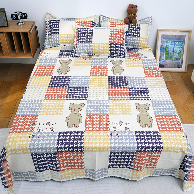 Damen Bettwäsche-Set Modernes Karomuster 6