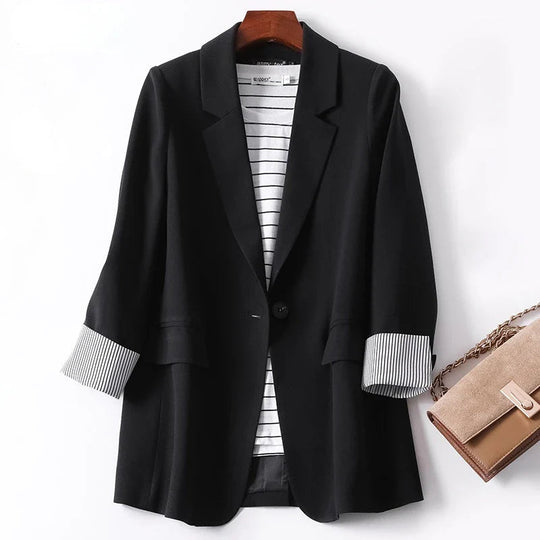 Damen Blazer Lässig mit langen Ärmeln 2