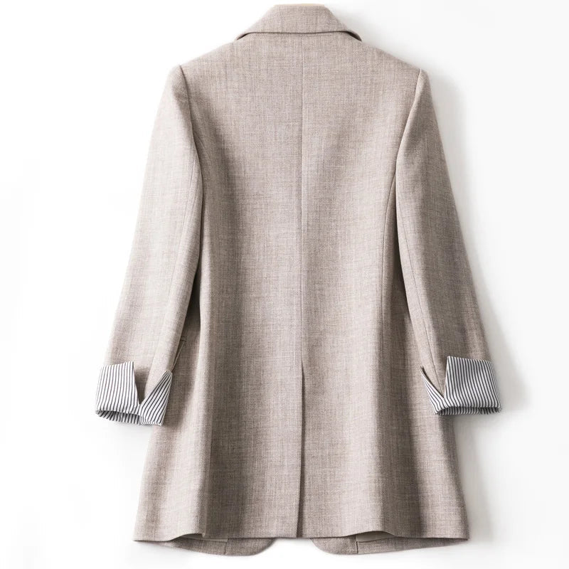 Damen Blazer Lässig mit langen Ärmeln 5