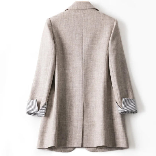 Damen Blazer Lässig mit langen Ärmeln 5