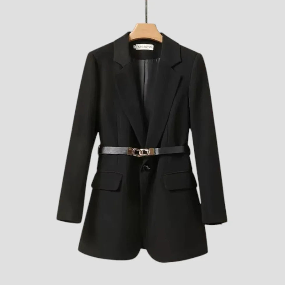 Damen Blazerjacke mit Gürtel Stilvoll 2