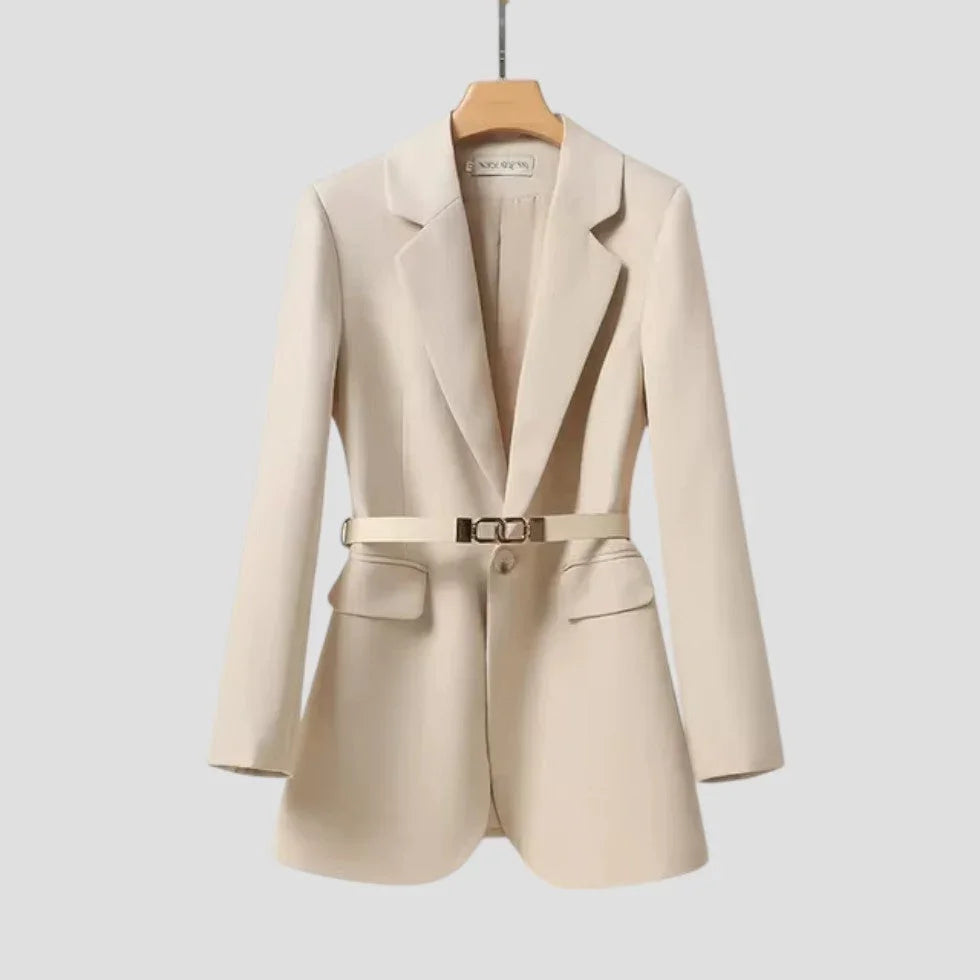 Damen Blazerjacke mit Gürtel Stilvoll 4