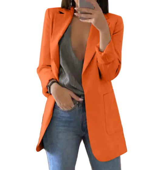 Damen Blazermantel Lang für Herbst 6