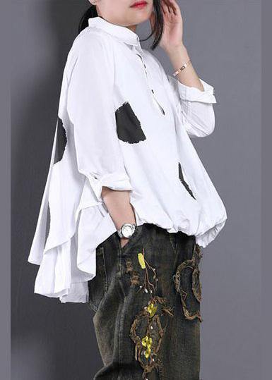 Damen Bluse mit asymmetrischem Design 2