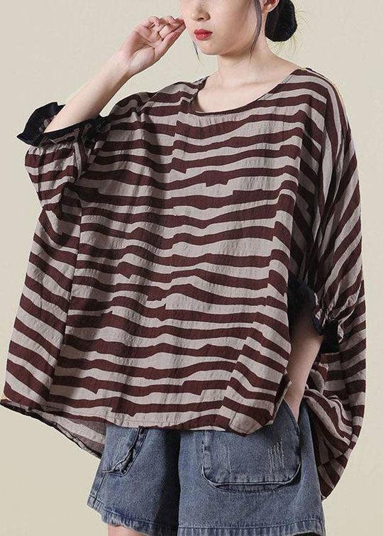 Damen Boho Oberteil mit Rüschen 1
