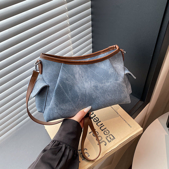 Damen Bucket Bag Umhängetasche Denim Stilvoll für Alltag und Freizeit 4