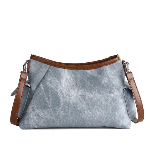 Damen Bucket Bag Umhängetasche Denim Stilvoll für Alltag und Freizeit 8