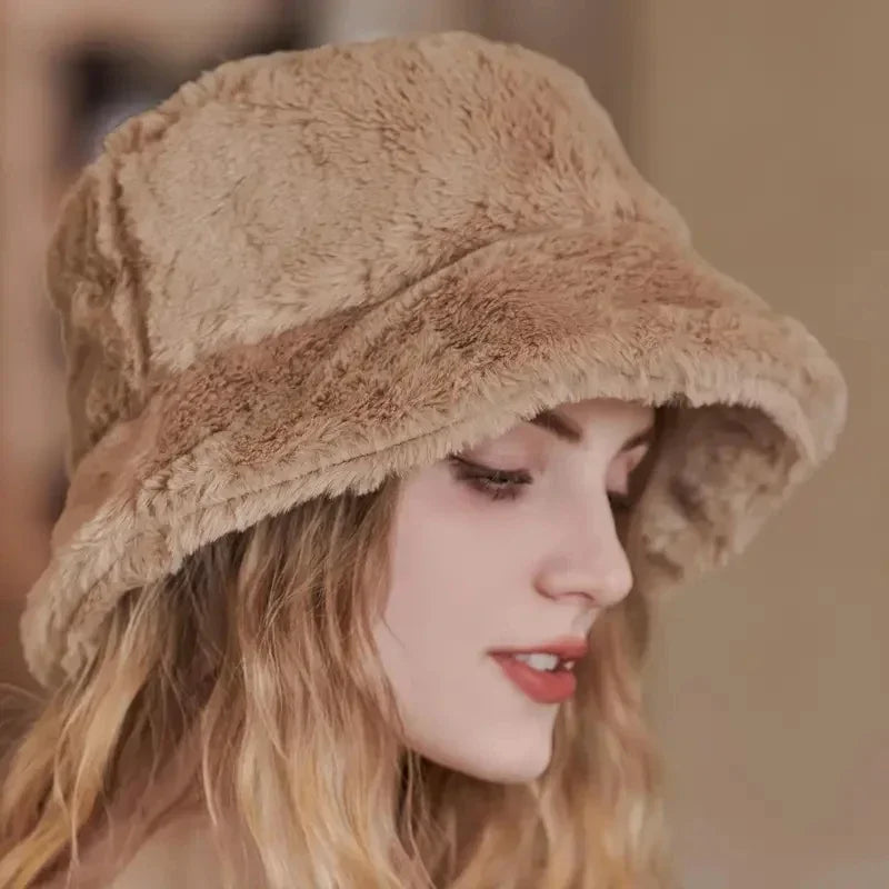 Damen Bucket Hut Winter Modischer Stil für Kühle Tage 1
