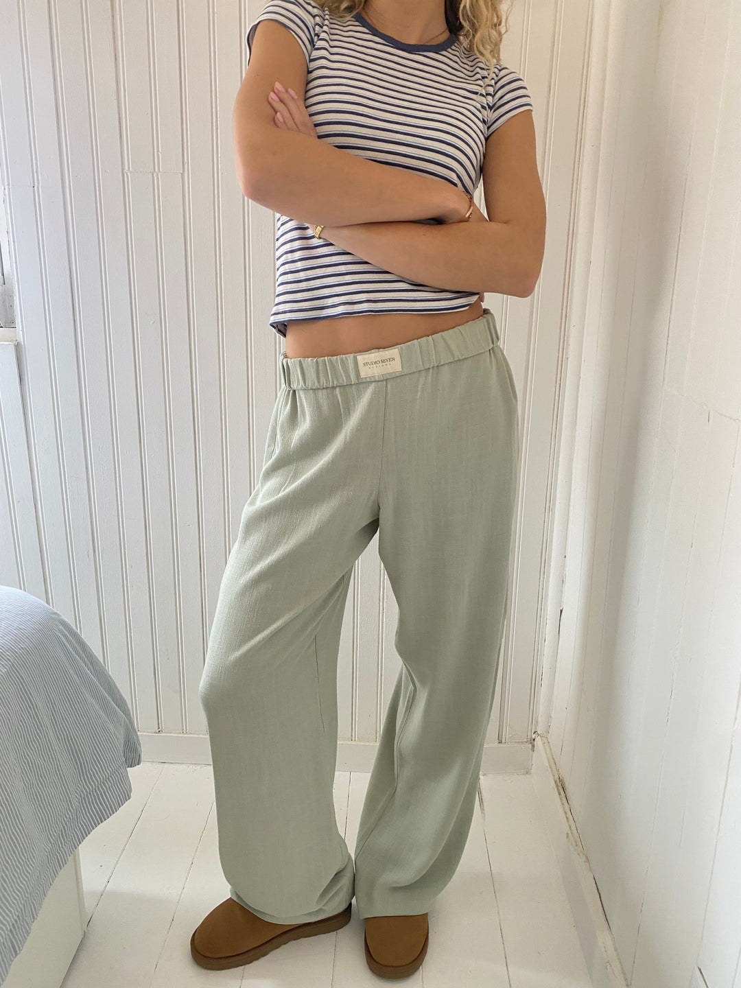 Damen Casual Hose Bequeme Passform 3